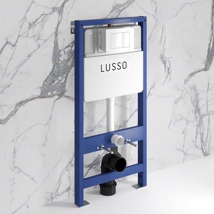 Senza Concealed Dual Flush Cistern & Frame with Flush Plate
