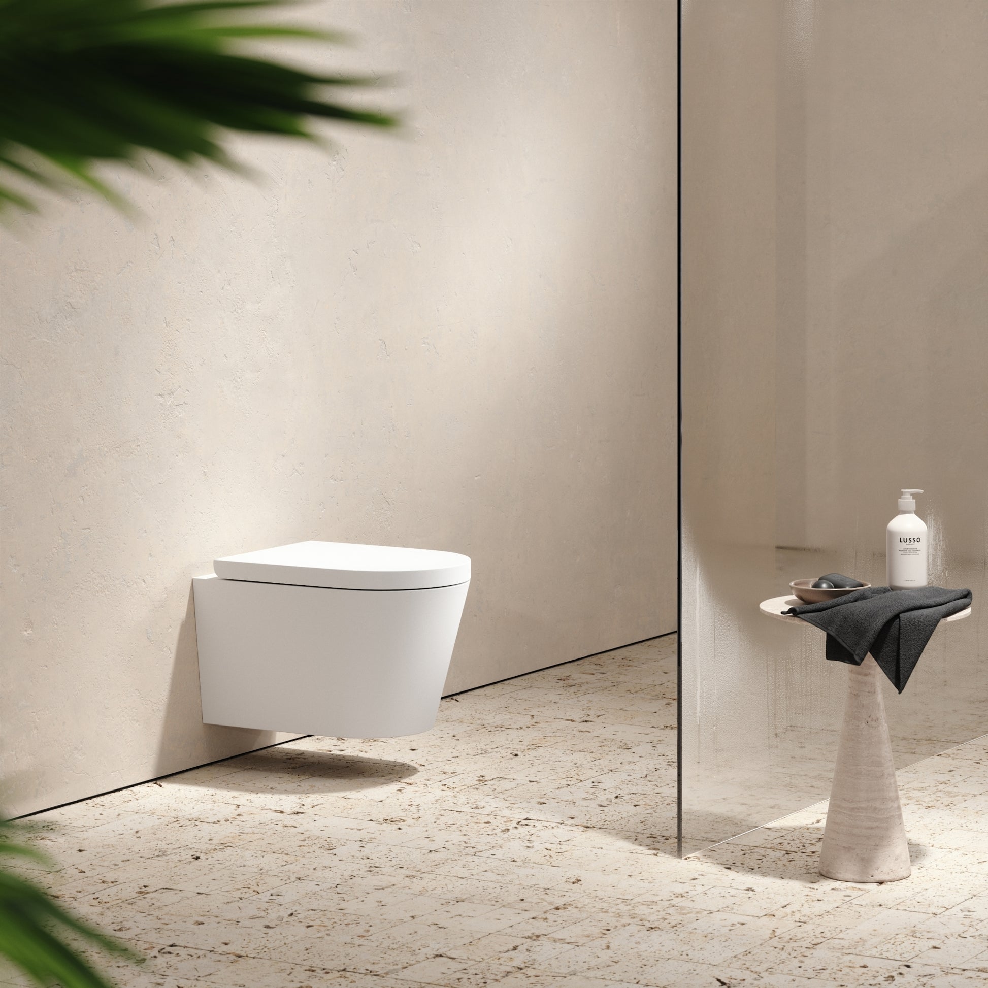 Senza Wall Hung Rimless Toilet & Soft Closing Seat