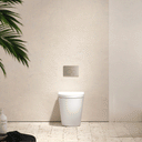 Senza Back To Wall Rimless Toilet with Concealed Cistern and Round Flush Plate