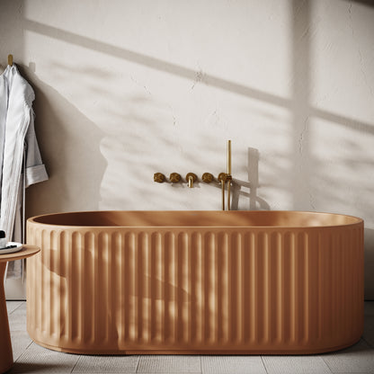 Sereno Sienna Concrete Freestanding Bath 1680mm