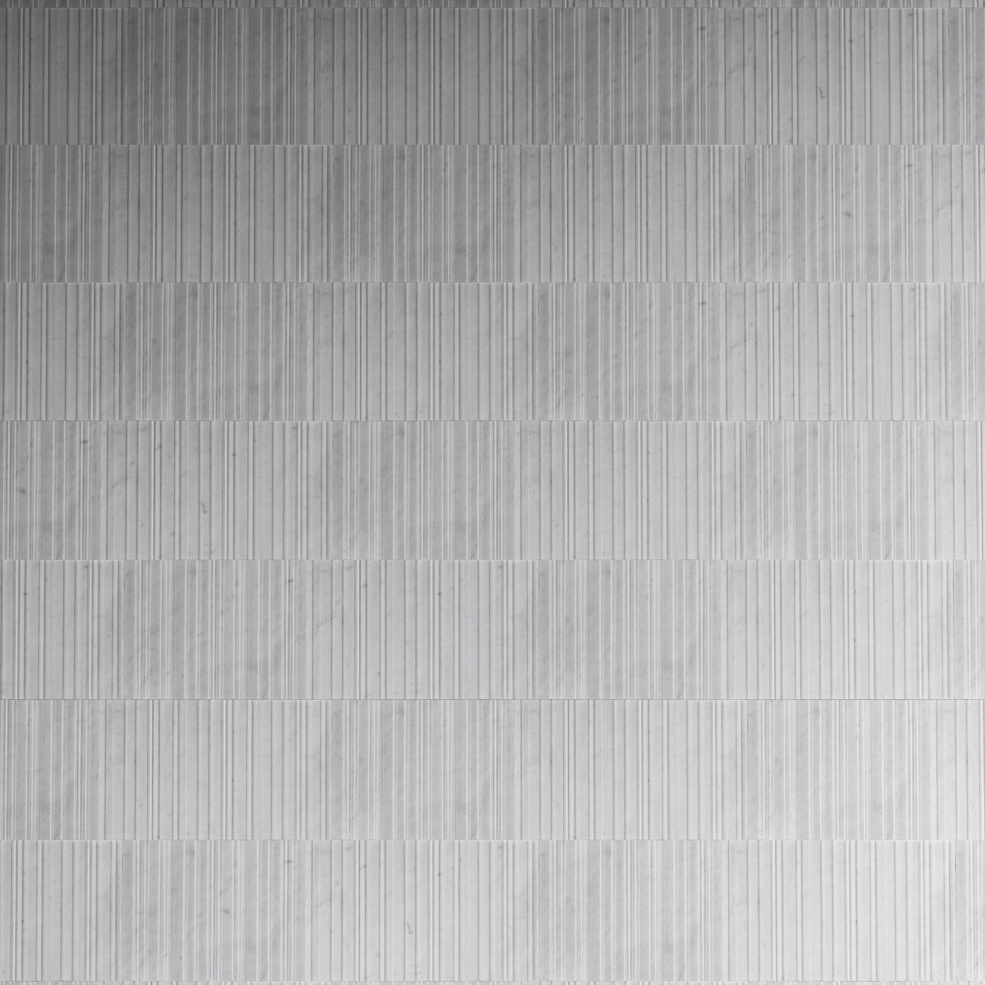 Shadow Raw Cut Carrara Marble Wall Tile