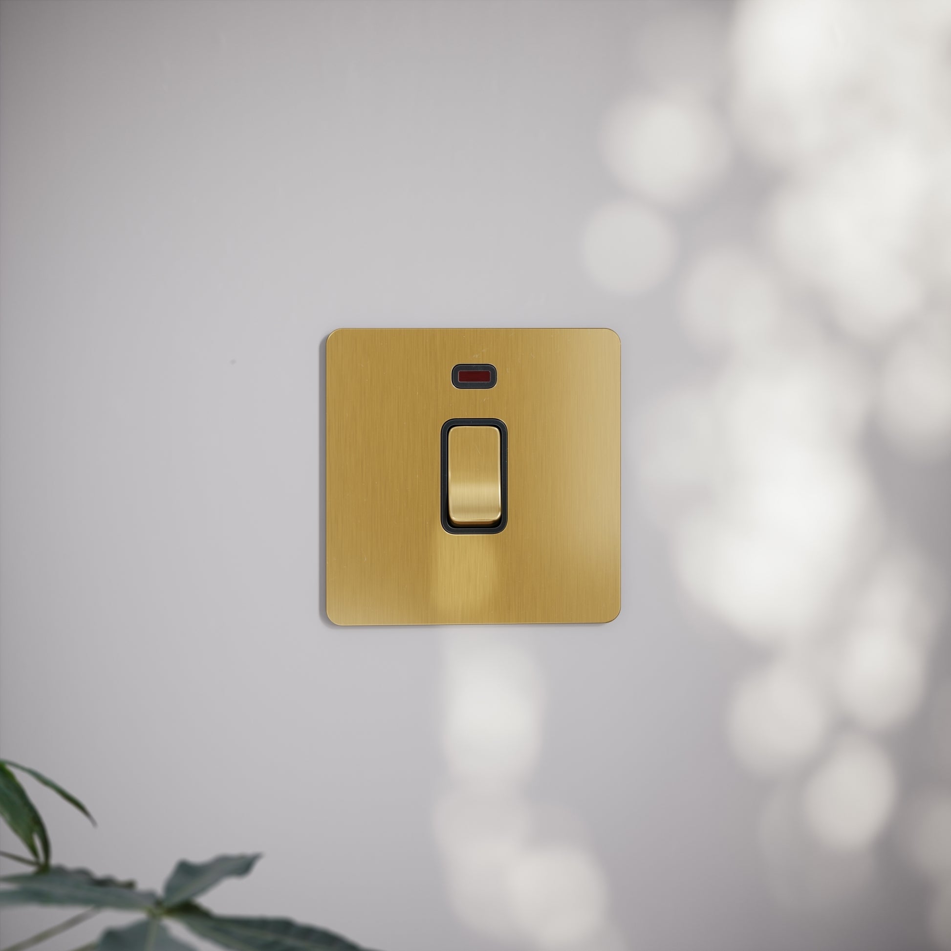 SlimTech Collection Brushed Gold 20A Isolator Switch