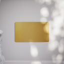 SlimTech Collection Brushed Gold Double Blank Plate