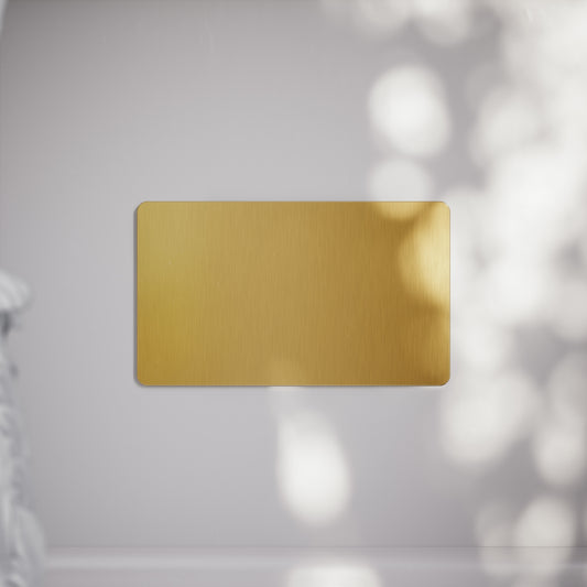 SlimTech Collection Brushed Gold Double Blank Plate