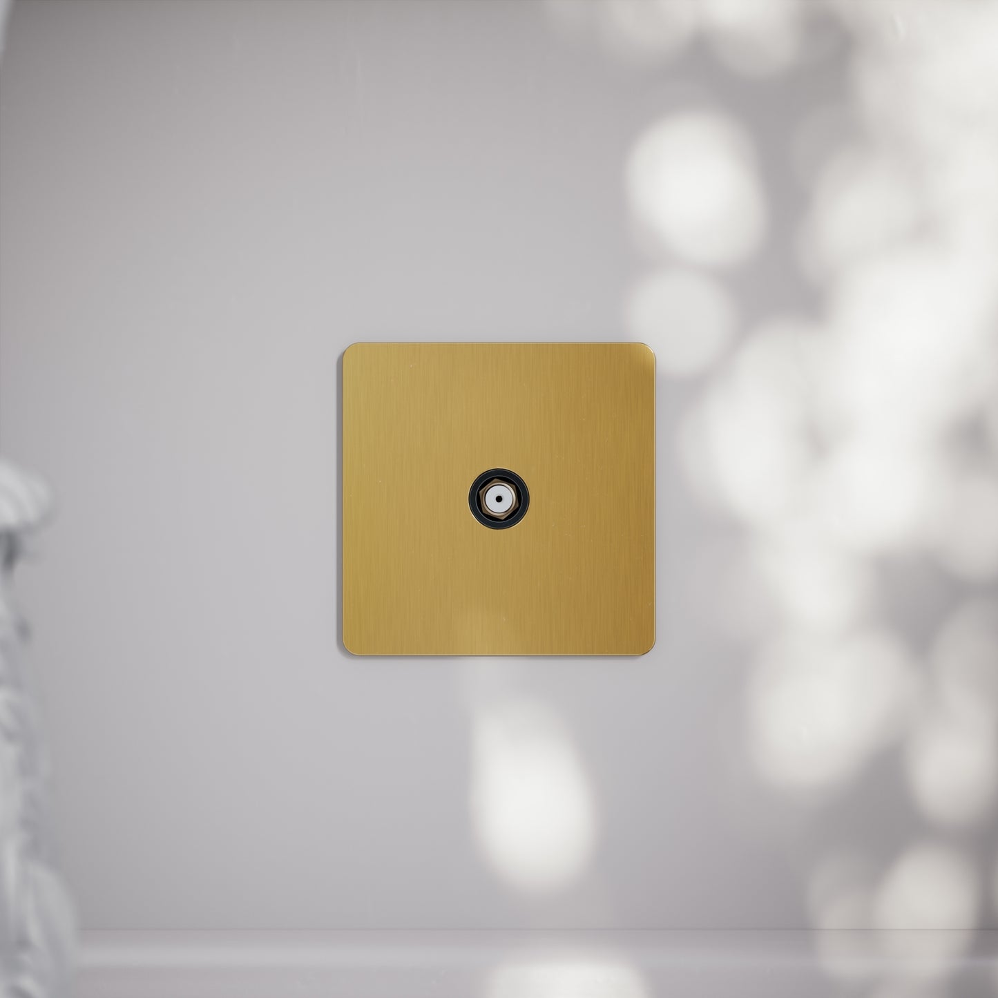 SlimTech Collection Brushed Gold Satellite Socket