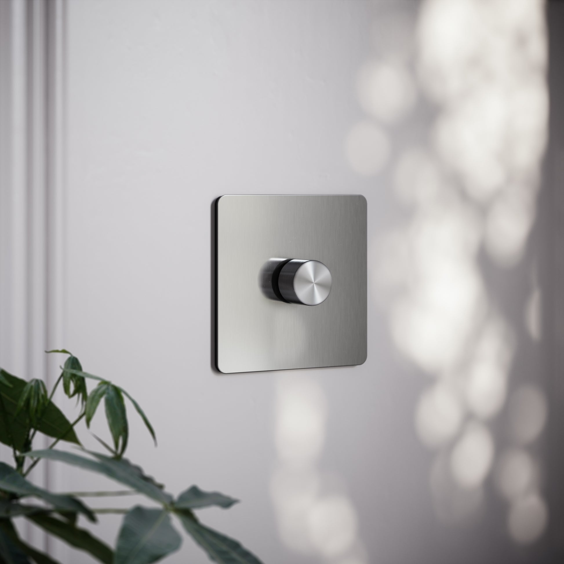 SlimTech Collection Brushed Stainless 1 Gang 2 Way Dimmer Switch