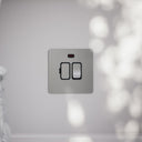 SlimTech Collection Brushed Stainless 13A Fused Spur