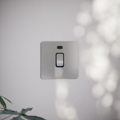 SlimTech Collection Brushed Stainless 20A Isolator Switch