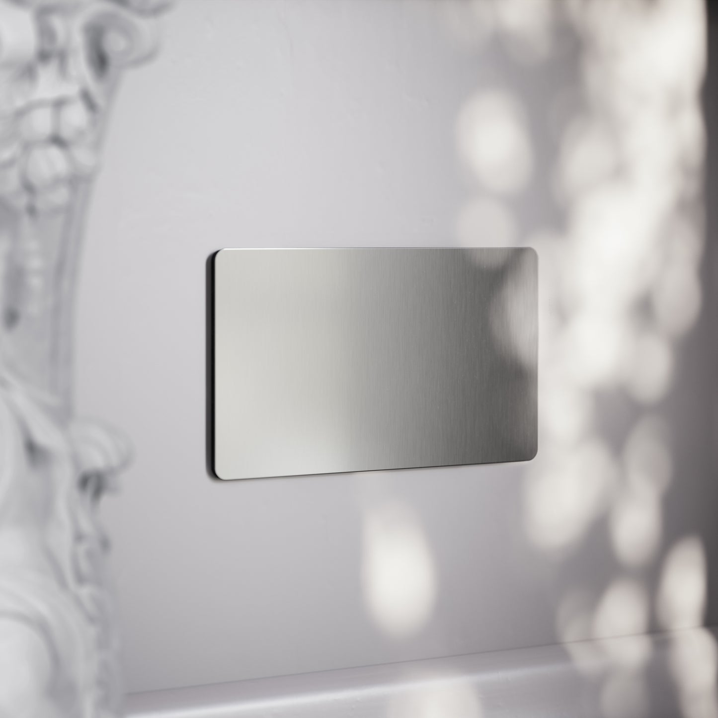 SlimTech Collection Brushed Stainless Double Blank Plate