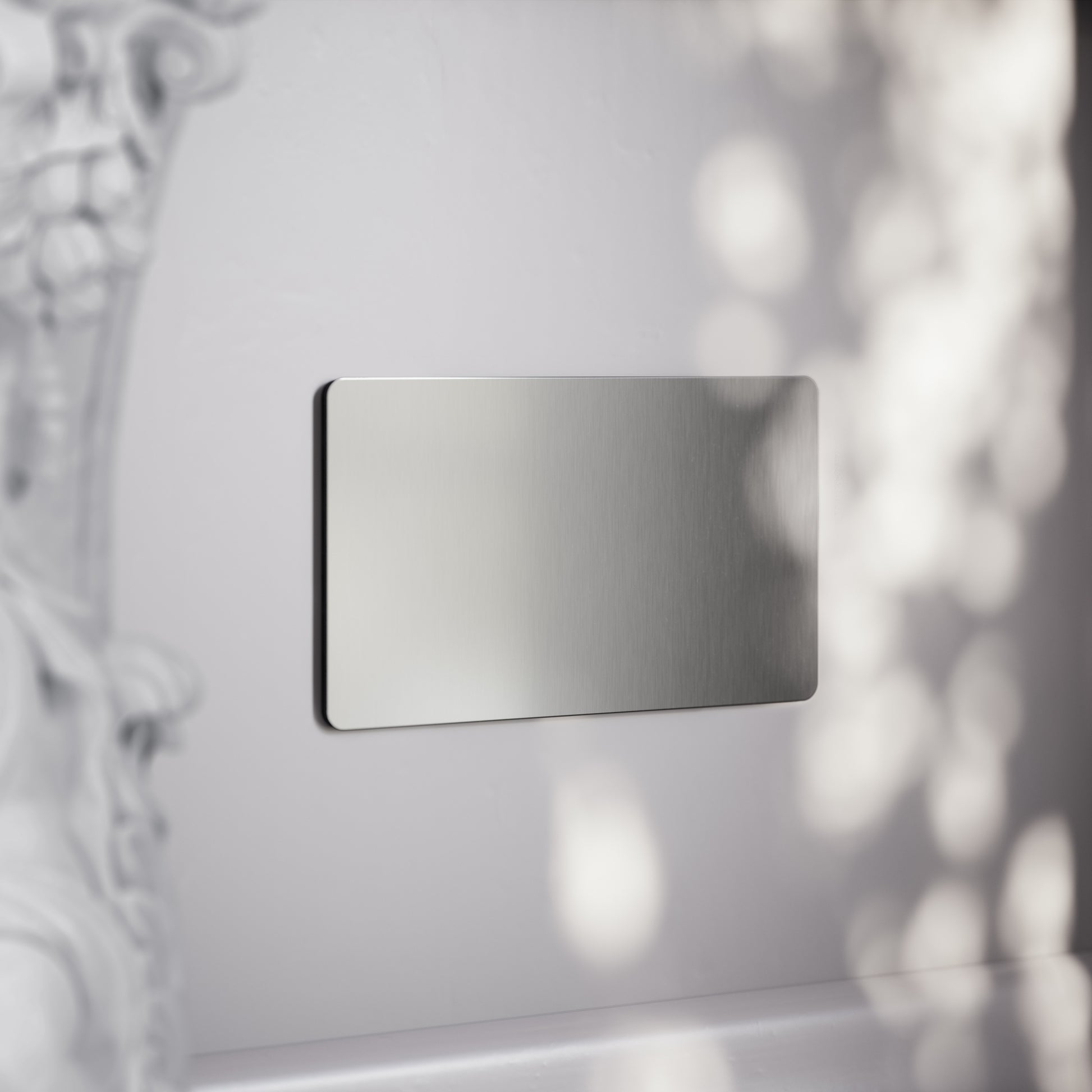 SlimTech Collection Brushed Stainless Double Blank Plate