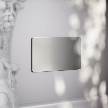SlimTech Collection Brushed Stainless Double Blank Plate