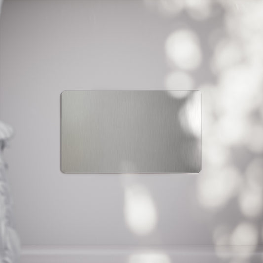 SlimTech Collection Brushed Stainless Double Blank Plate