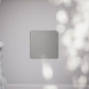 SlimTech Collection Brushed Stainless Single Blank Plate
