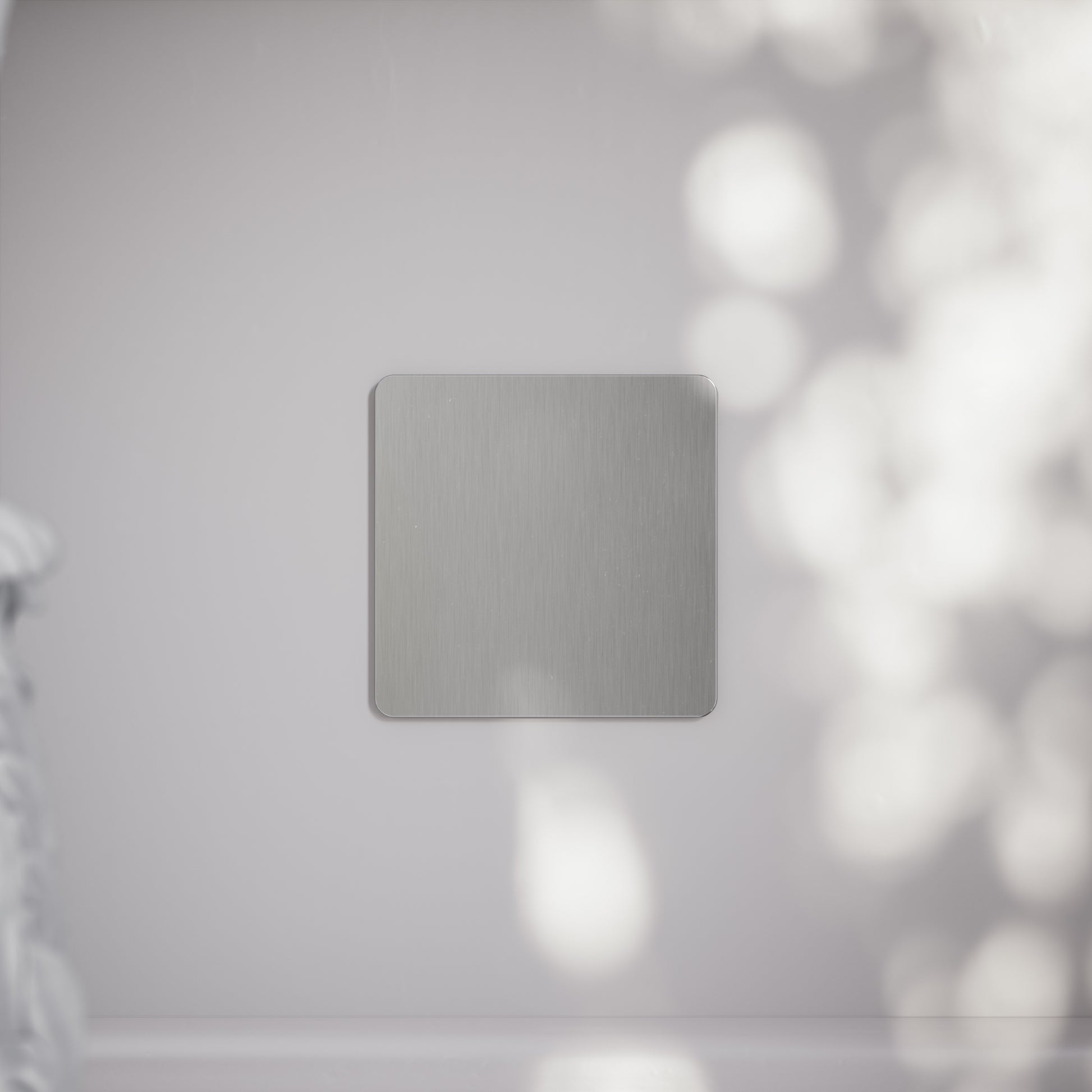 SlimTech Collection Brushed Stainless Single Blank Plate