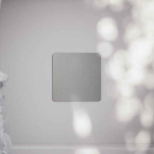 SlimTech Collection Brushed Stainless Single Blank Plate