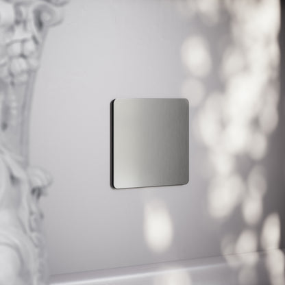 SlimTech Collection Brushed Stainless Single Blank Plate