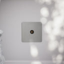 SlimTech Collection Brushed Stainless TV Aerial Socket