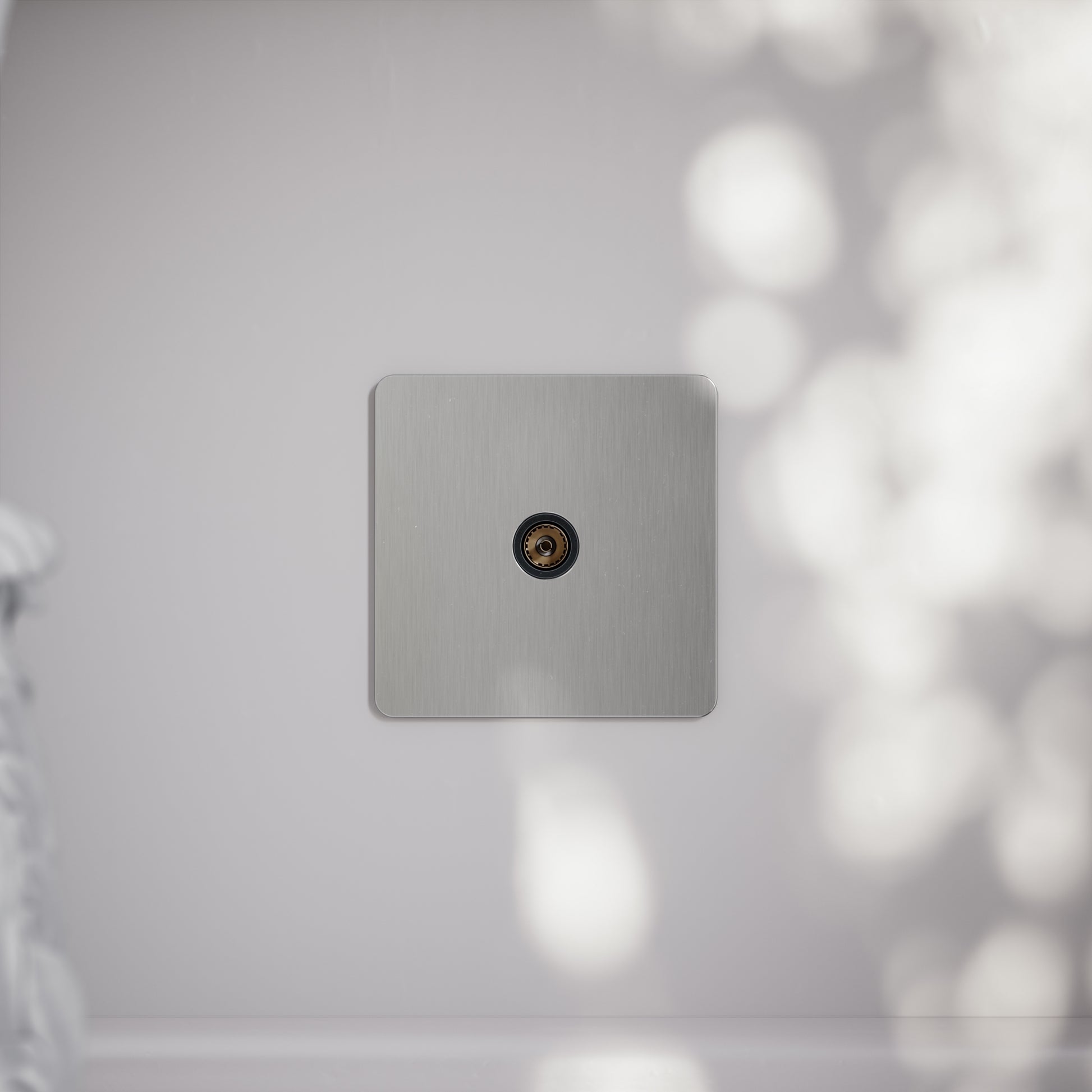SlimTech Collection Brushed Stainless TV Aerial Socket