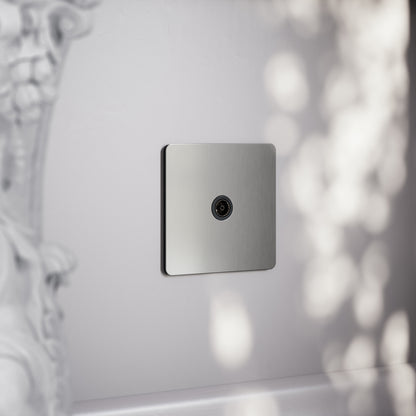 SlimTech Collection Brushed Stainless TV Aerial Socket