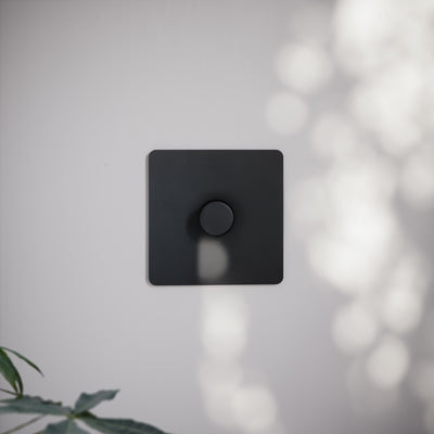 SlimTech Collection Matte Black 1 Gang 2 Way Dimmer Switch