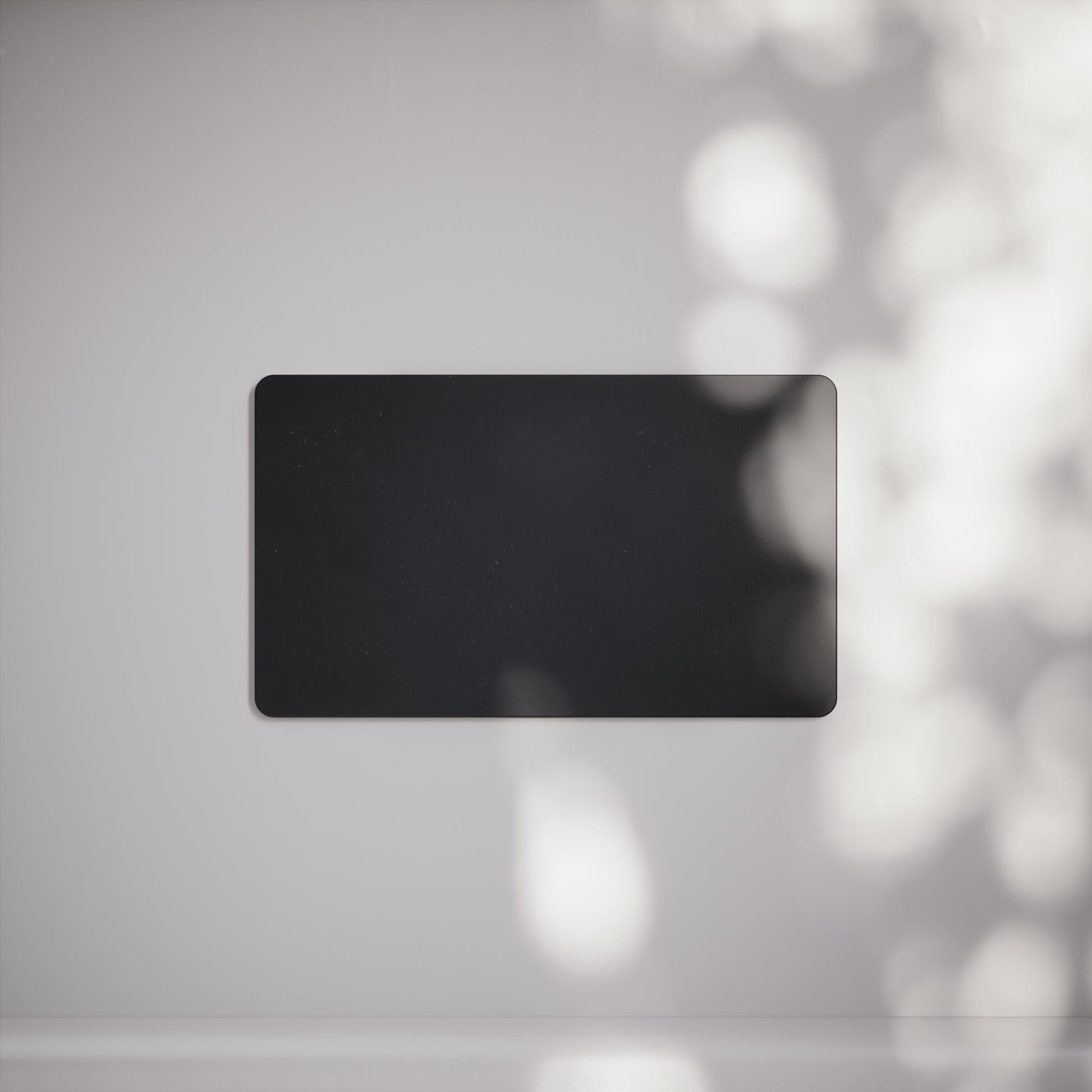 SlimTech Collection Matte Black Double Blank Plate