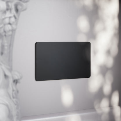 SlimTech Collection Matte Black Double Blank Plate
