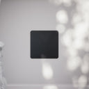 SlimTech Collection Matte Black Single Blank Plate