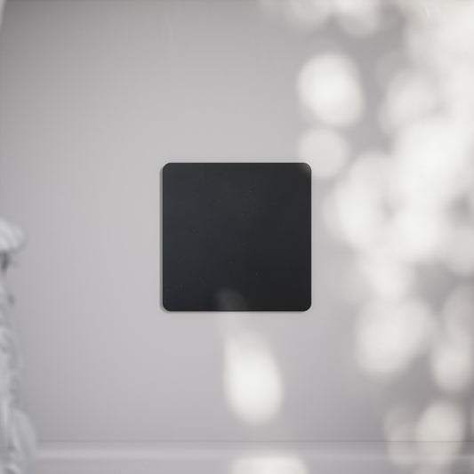SlimTech Collection Matte Black Single Blank Plate