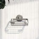 Small Brushed Stainless Shower Basket
