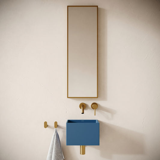 Sobrio Azure Concrete Wall Hung Basin 300mm
