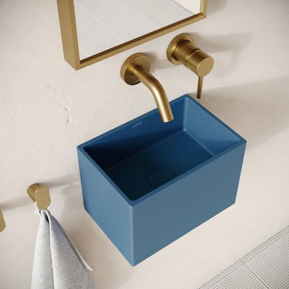 Sobrio Azure Concrete Wall Hung Basin 300mm