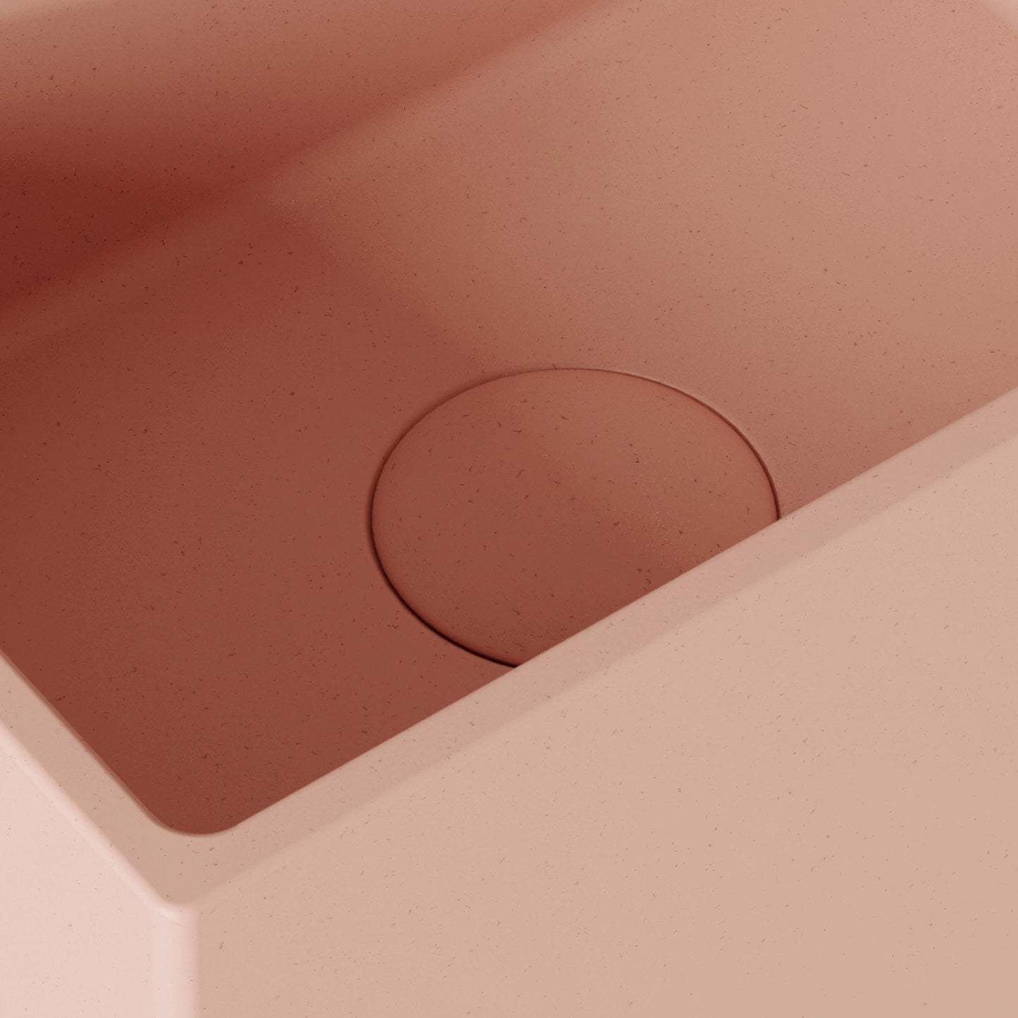Sobrio Blush Concrete Wall Hung Basin 300mm