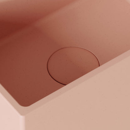 Sobrio Blush Concrete Wall Hung Basin 300mm