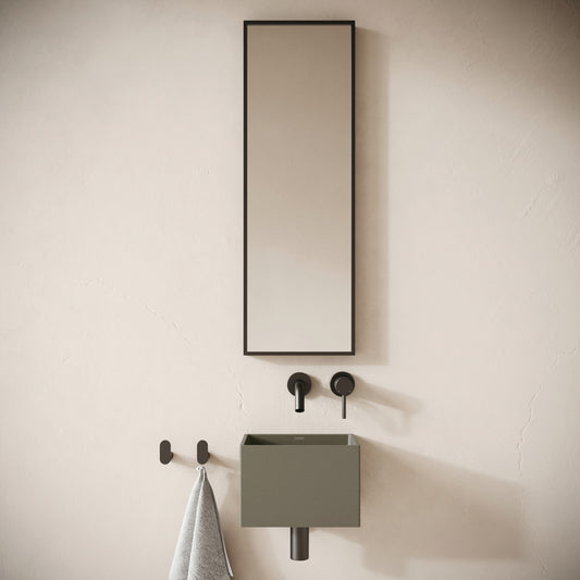 Sobrio Oyster Concrete Wall Hung Basin 300mm