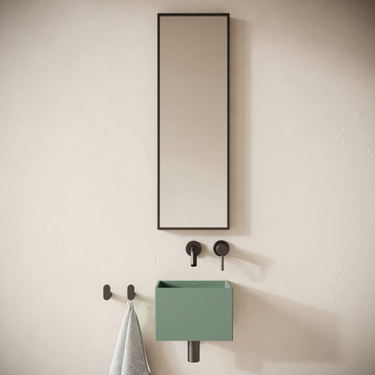 Sobrio Seafoam Concrete Wall Hung Basin 300mm