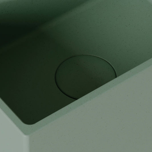 Sobrio Seafoam Concrete Wall Hung Basin 300mm