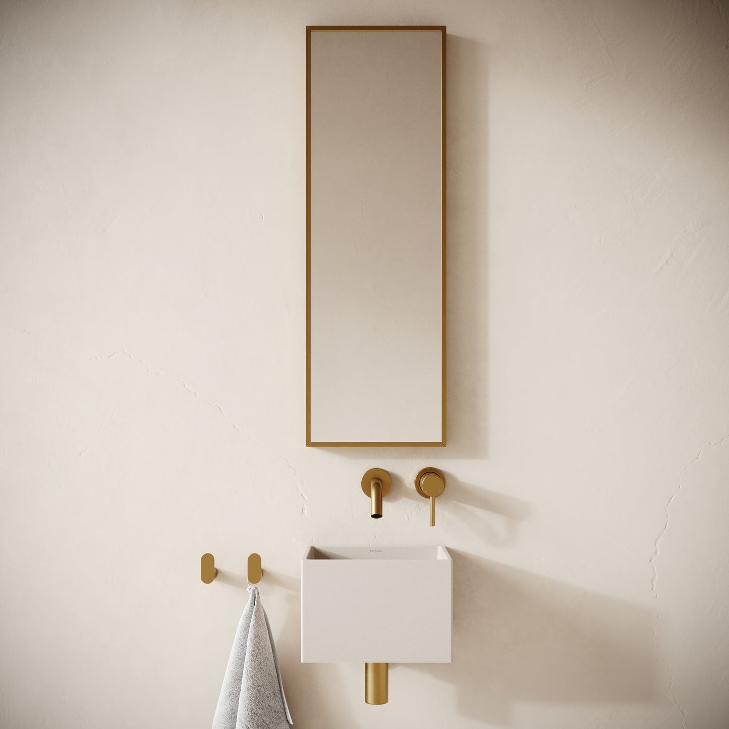 Sobrio Shore Concrete Wall Hung Basin 300mm