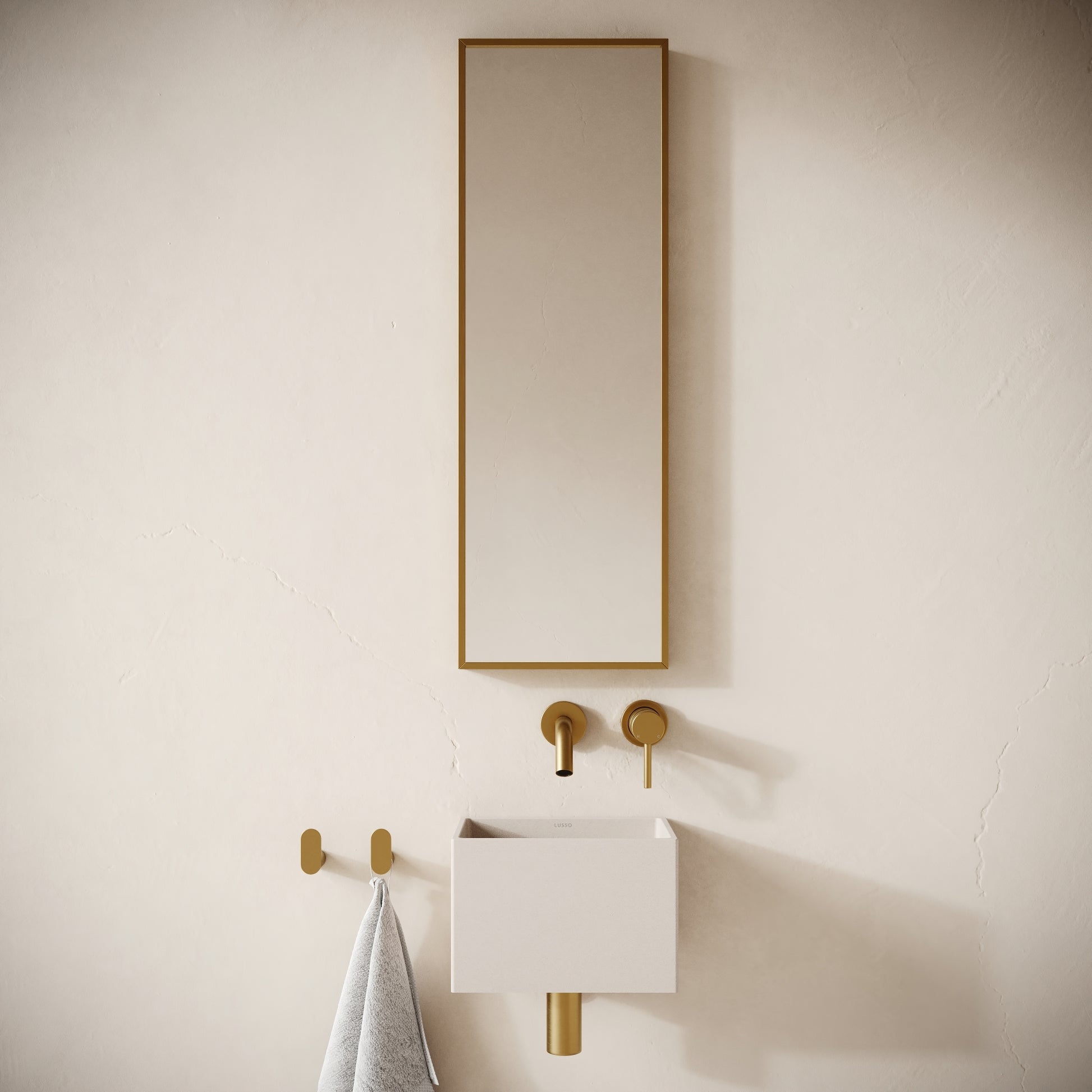 Sobrio Shore Concrete Wall Hung Basin 300mm