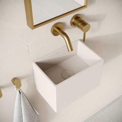 Sobrio Shore Concrete Wall Hung Basin 300mm