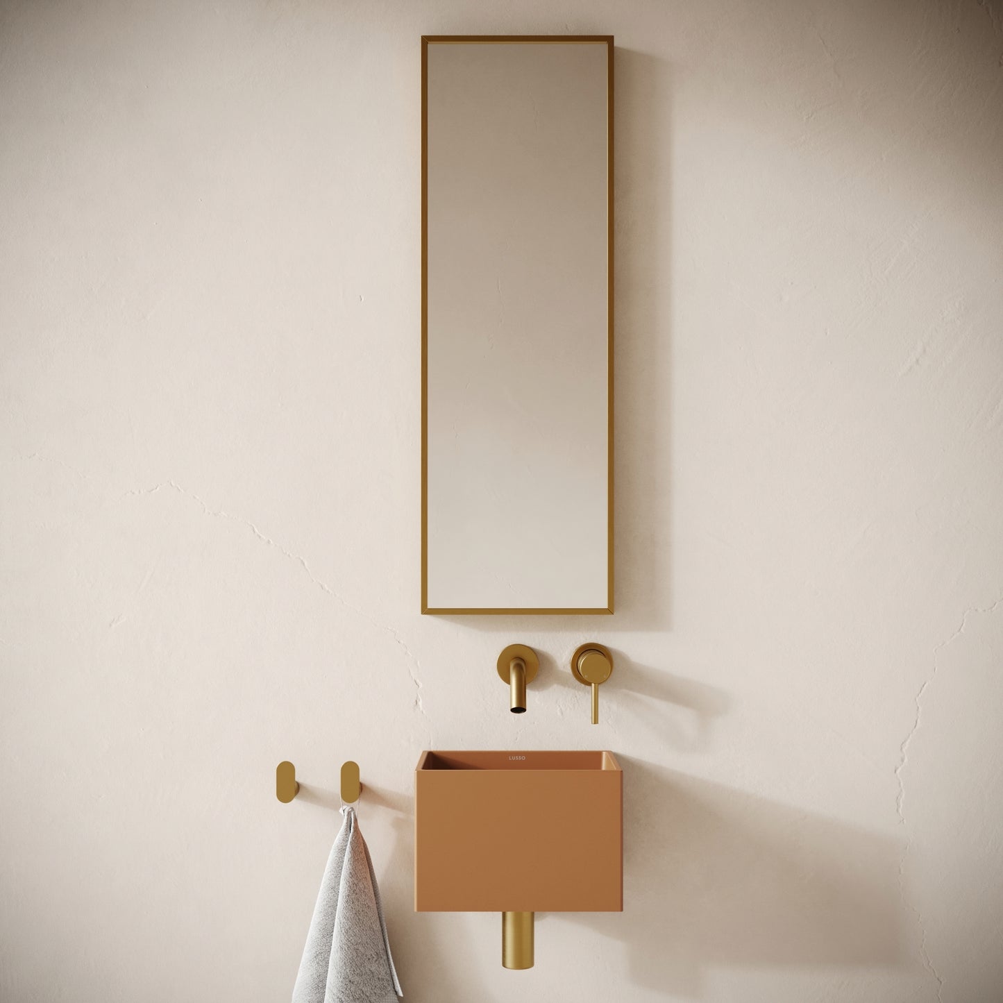 Sobrio Sienna Concrete Wall Hung Basin 300mm
