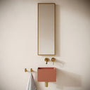 Sobrio Terracotta Concrete Wall Hung Basin 300mm