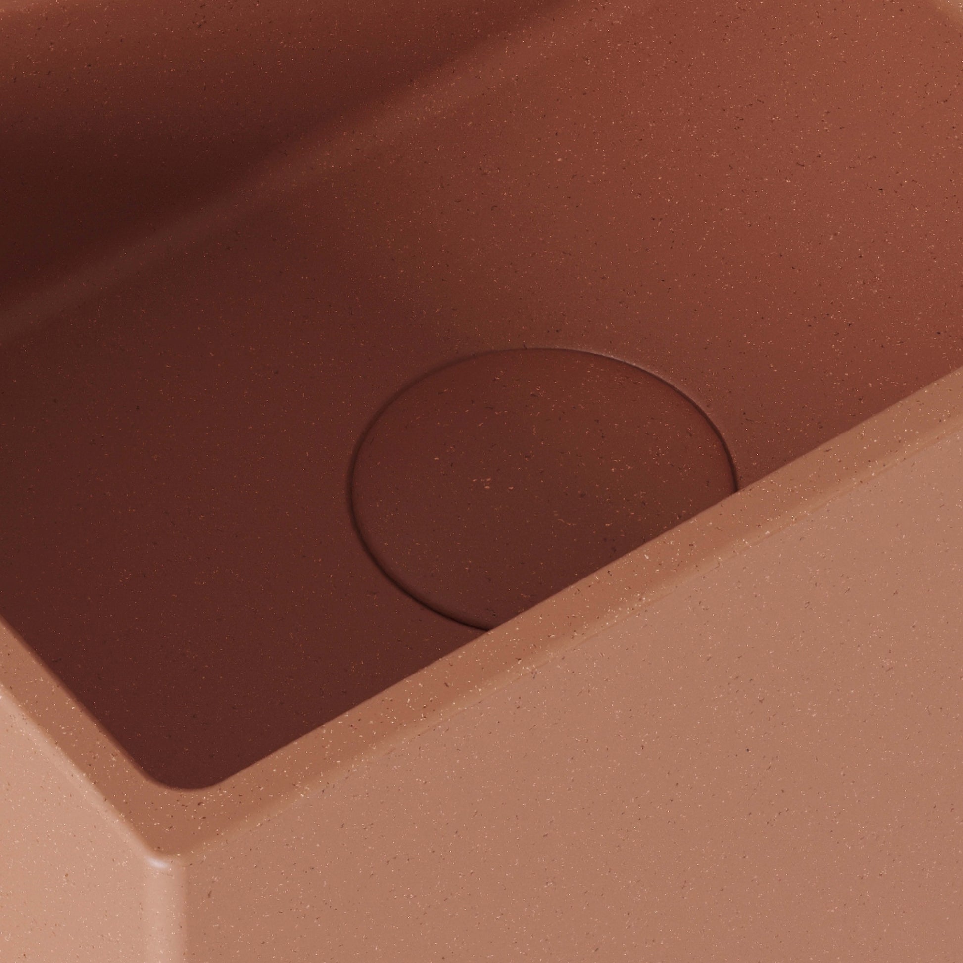 Sobrio Terracotta Concrete Wall Hung Basin 300mm