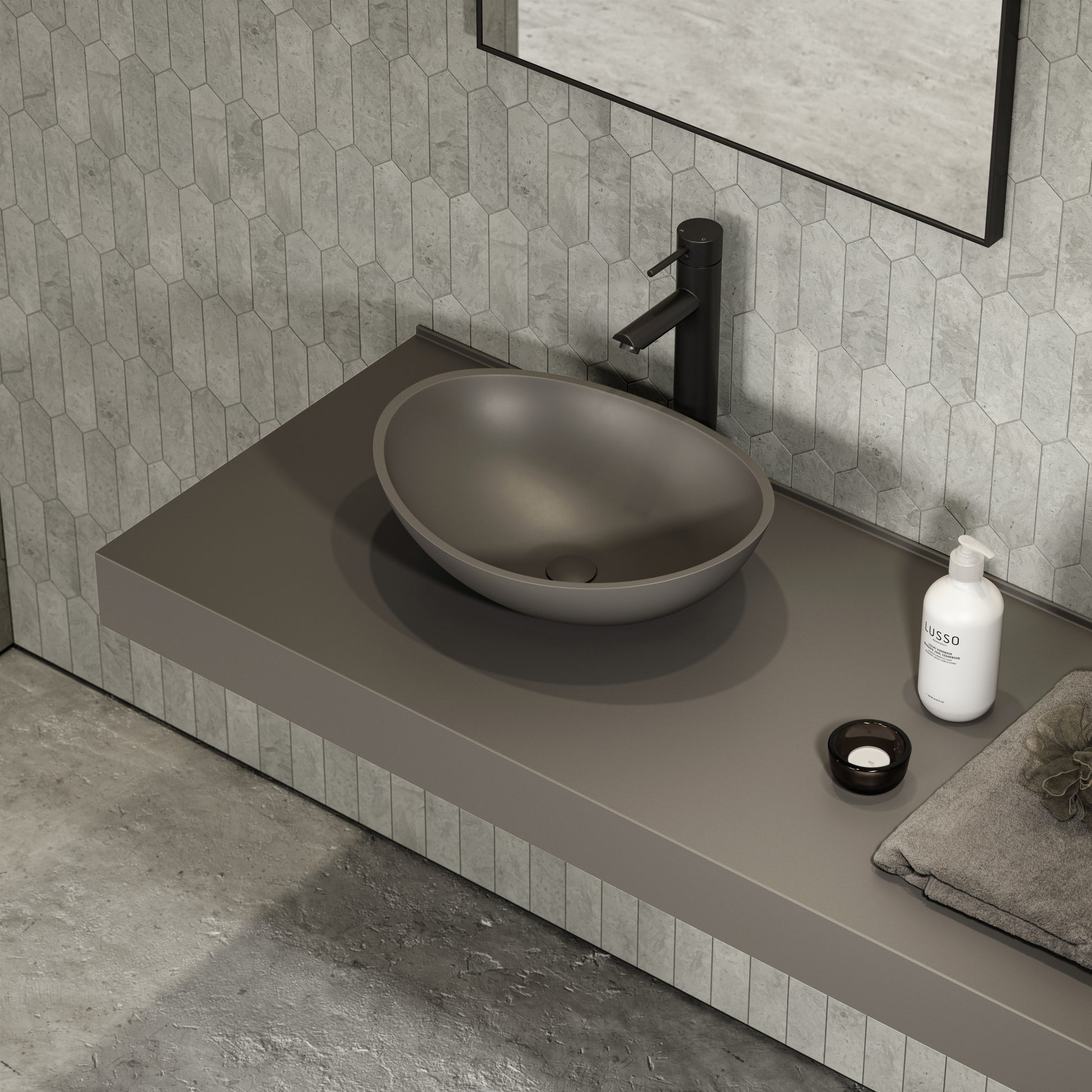 Soho Earth Countertop Stone Basin 420mm