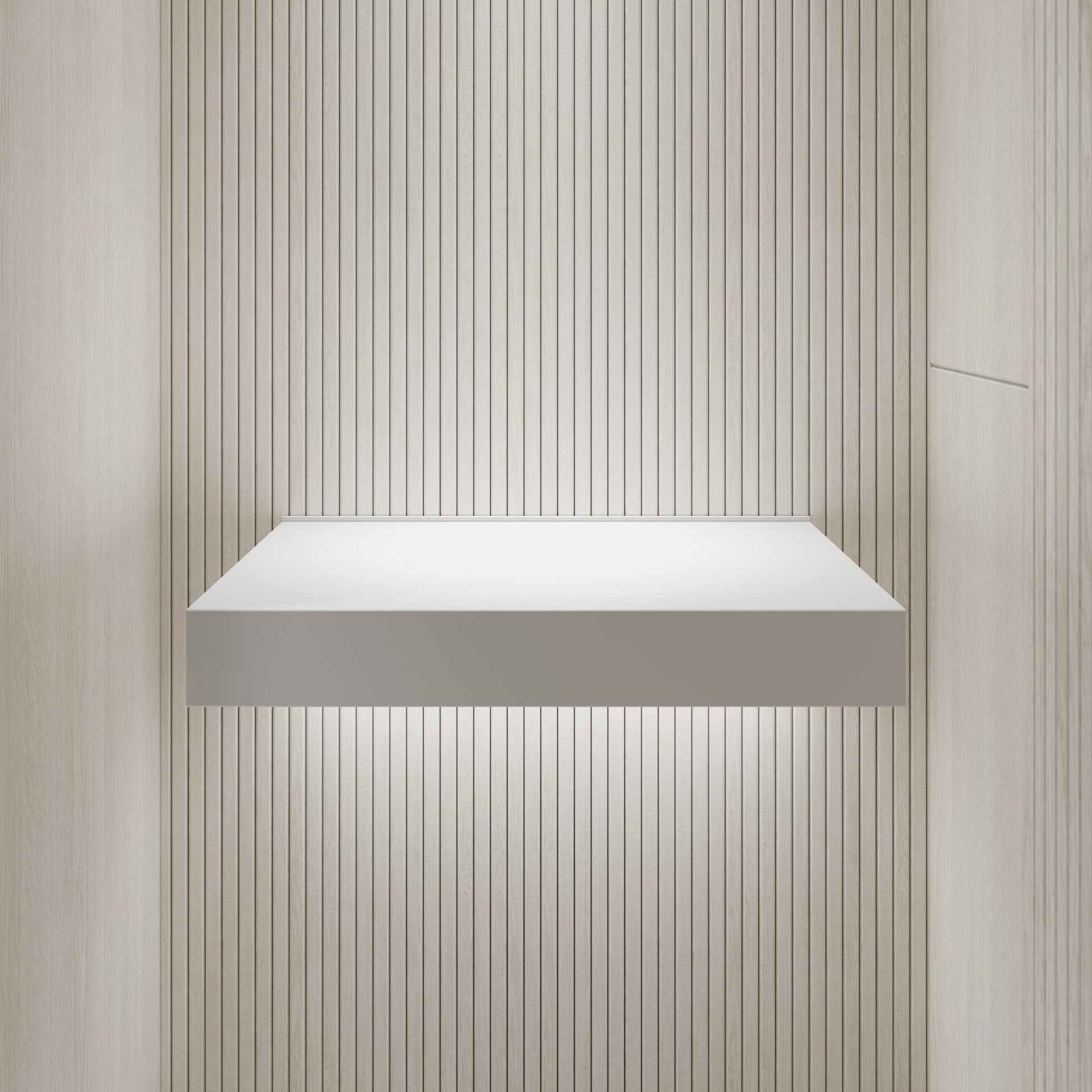 Soho Stone Basin 420mm & Stone Wall Hung Countertop Basin Shelf Set