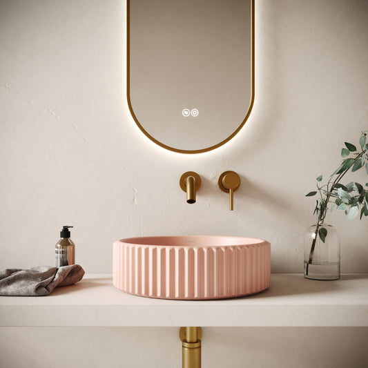 Solco Blush Concrete Countertop Basin 400mm