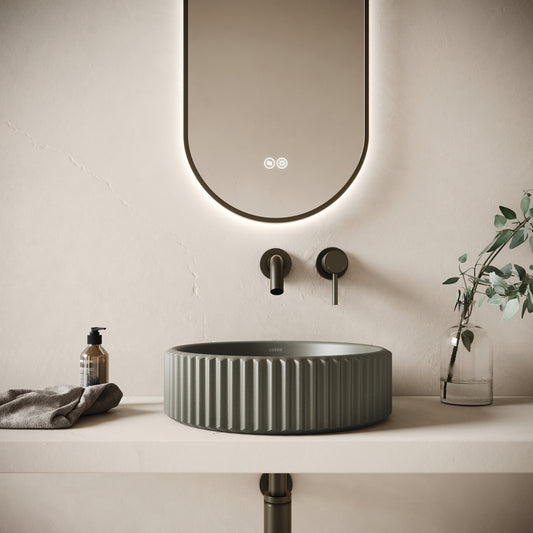 Solco Oyster Concrete Countertop Basin 400mm
