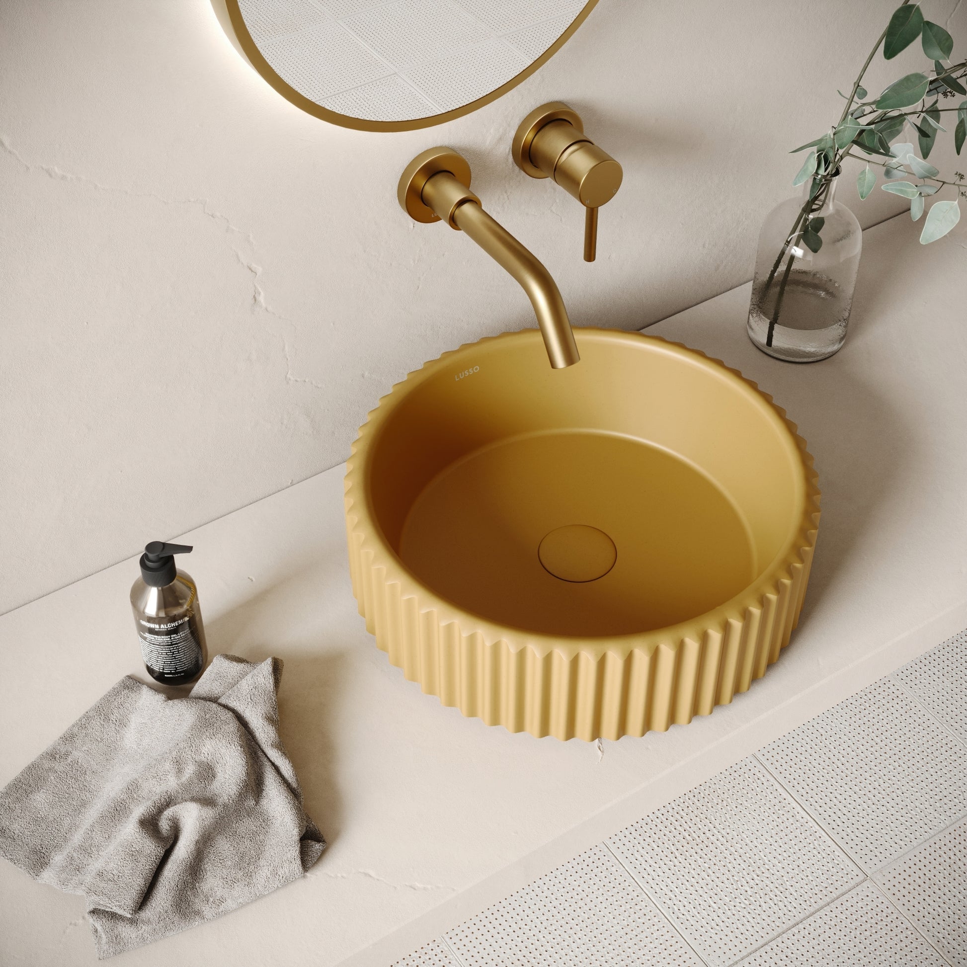 Solco Saffron Concrete Countertop Basin 400mm
