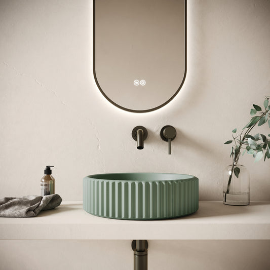Solco Seafoam Concrete Countertop Basin 400mm