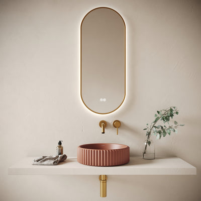 Solco Terracotta Concrete Countertop Basin 400mm