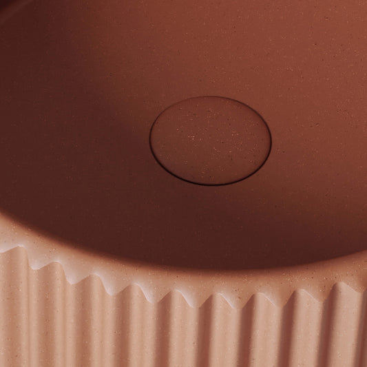 Solco Terracotta Concrete Countertop Basin 400mm